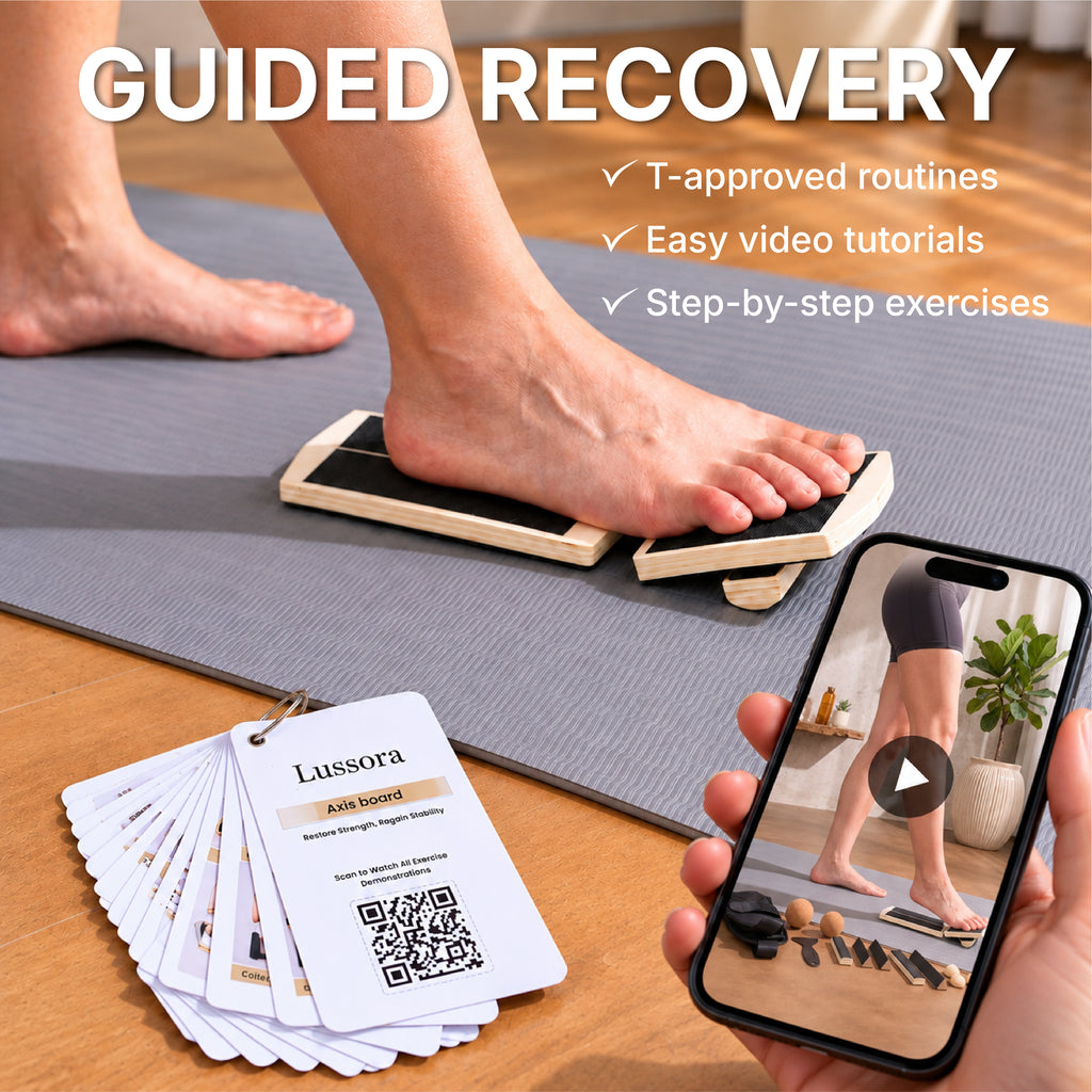 Lussora Foot & Ankle Strengthener Kit – Balance Board for Strength, Stability & Mobility